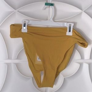 NWT Andie x Claire swim the Gold Coast bottoms DUNE yellow L